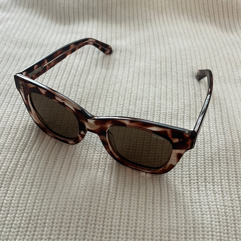 Quay After Hours Polarized Tortoise Frame Brown Lense Sunglasses